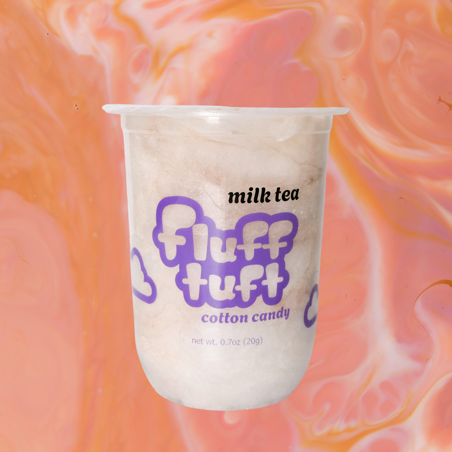 milk tea cotton candy